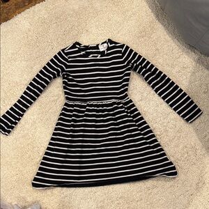 Hanna Andersson Striped Navy and White Kids Dress Girls size 130 (8)